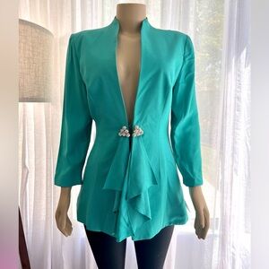 Nah Nah Petite Size 6P Blue Blazer Long Sleeve Vintage